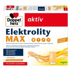 Doppelherz Aktiv Elektrolity MAX, saszetki z granulkami, smak pomarańczowy, 20 szt.