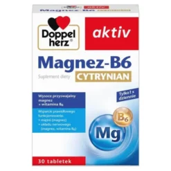 Doppelherz aktiv Magnez-B6 Cytrynian, tabletki, 30 szt.