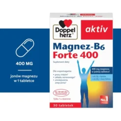 Doppelherz aktiv Magnez-B6 Forte 400, tabletki, 30 szt.