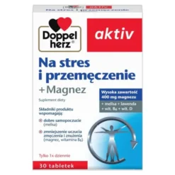 Doppelherz aktiv Na stres i przemęczenie + Magnez, 30 szt.