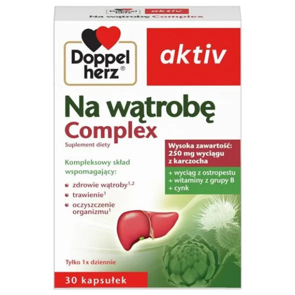 Doppelherz aktiv Na wątrobę Complex, kapsułki, 30 szt.