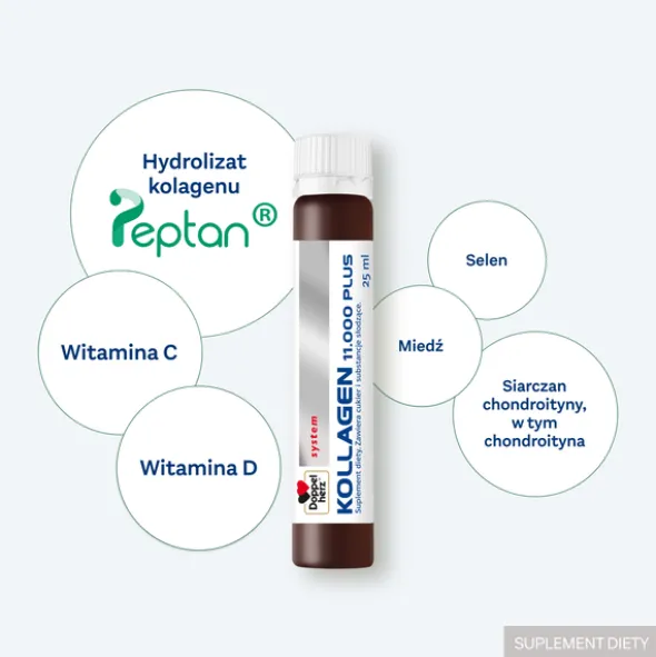 Doppelherz system Kollagen 11.000 PLUS, płyn, ampułki, 30 szt. x 25 ml