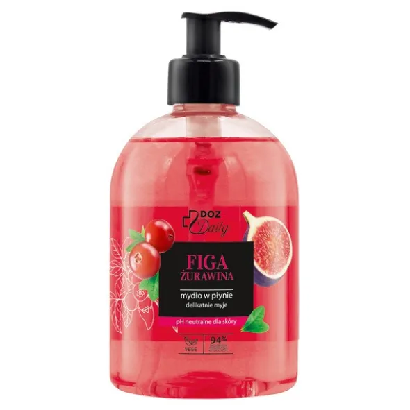 DOZ Daily, mydło w płynie, Figa Żurawina, 490 ml