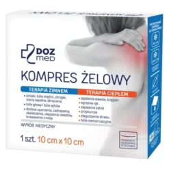 DOZ Med, kompres żelowy terapia zimnem/ciepłem, 10 cm x 10 cm, 1 szt.