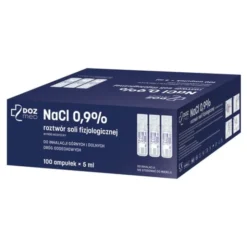DOZ Med NaCl 0.9%, roztwór soli fizjologicznej, 5 ml x 100 ampułek