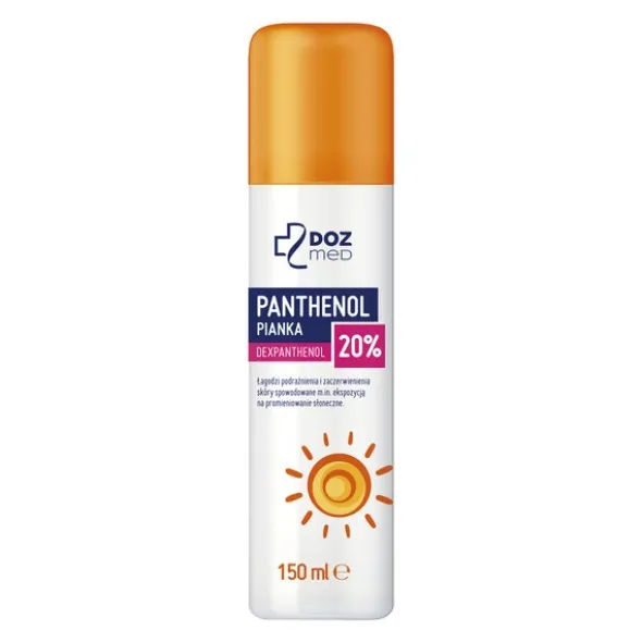 DOZ MED Panthenol, pianka z 20% Dexpanthenolu, 150 ml