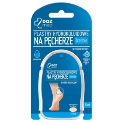 DOZ Med, plastry hydrokoloidowe na pęcherze, średnie, 8 szt.