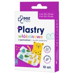 DOZ Med, plastry włókninowe z opatrunkiem, 12 szt.