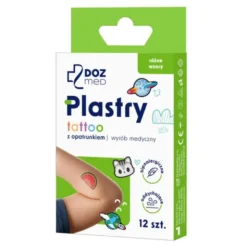 DOZ Med, plastry z opatrunkiem, Tattoo, 12 szt.