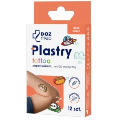 DOZ Med, plastry z opatrunkiem, Tattoo, 12 szt.