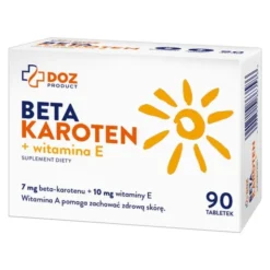 DOZ PRODUCT Beta Karoten + Witamina E, tabletki, 90 szt.