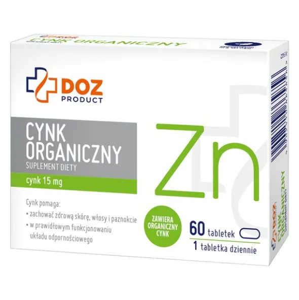DOZ Product Cynk Organiczny, tabletki, 60 szt.