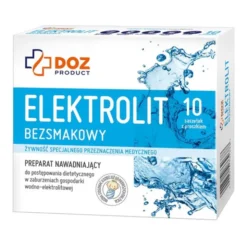 DOZ PRODUCT, Elektrolit bezsmakowy, proszek w saszetkach, 10 x 4,5 g
