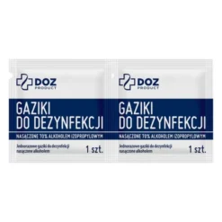 DOZ Product gaziki do dezynfekcji nasączone alkoholem izopropylowym, 100 szt.