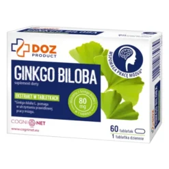DOZ Product Ginkgo Biloba, tabletki powlekane, 60 szt.