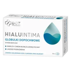 DOZ PRODUCT HialuIntima, nawilżające globulki dopochwowe, 10 szt.