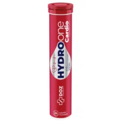 DOZ Product Hydroone Cardio, tabletki musujące, smak truskawki z granatem, 24 szt.