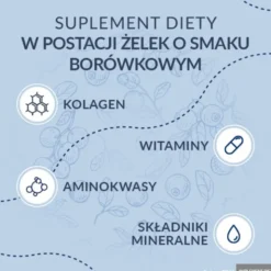 DOZ Product Jelly Collagen, żelki, smak borówkowy, 50 szt.