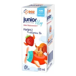 DOZ Product JuniorMag, płyn, smak truskawkowy, 120ml