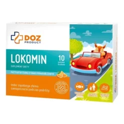DOZ PRODUCT Lokomin, pastylki do ssania, smak pomarańczowy, 10 szt.