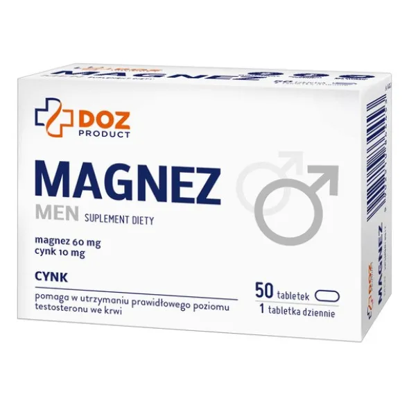 DOZ Product Magnez Men, tabletki powlekane, 50 szt.