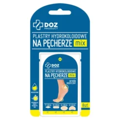 DOZ Product, plastry hydrokoloidowe na pęcherze, miks, 8 szt.
