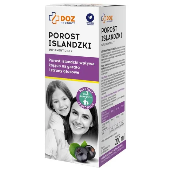 DOZ Product Porost islandzki, płyn, 200 ml