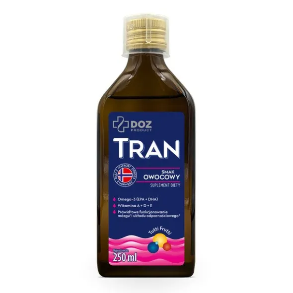 DOZ Product Tran, płyn,smak owocowy, 250 ml