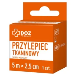 DOZ PRODUCT Uniwersalny przylepiec tkaninowy, 5 m x 2,5 cm, 1 szt.
