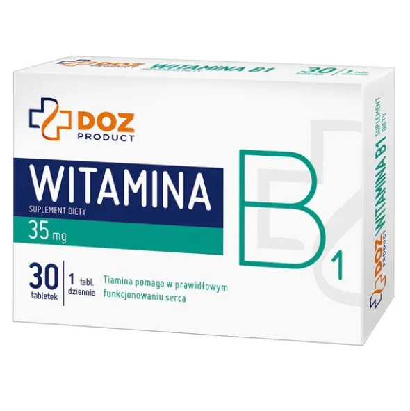 DOZ PRODUCT Witamina B1, tabletki powlekane, 30 szt.