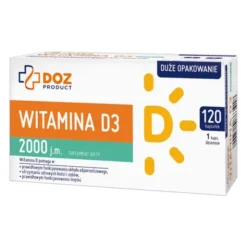 DOZ PRODUCT Witamina D3 2000 j.m., kapsułki miękkie, 120 szt.