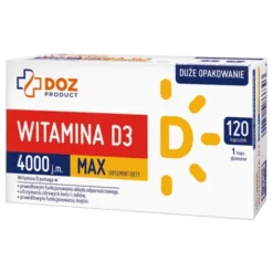DOZ Product Witamina D3 4000 j.m. MAX, kapsułki, 120 szt.