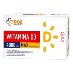 DOZ PRODUCT Witamina D3 4000 j.m. MAX, kapsułki miękkie, 60 szt.