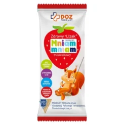 DOZ Product Zdrowy Lizak Mniam-Mniam, smak truskawkowy, 1 szt.
