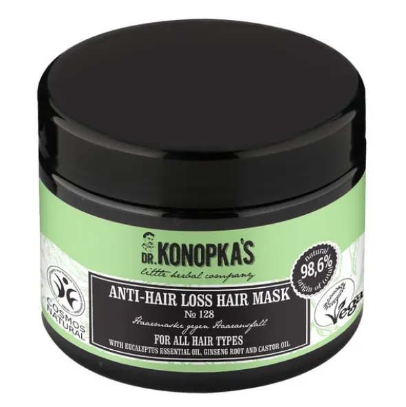 Dr.Konopka's Nº128, maska przeciw wypadaniu włosów, 300 ml
