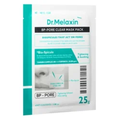 Dr.Melaxin BP Pore Clear Mask Pack, maska oczyszczająca dla skóry z widocznymi porami, 5 x 25 g