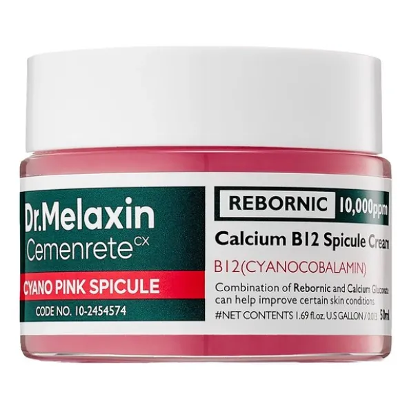 Dr.Melaxin Cemenrete Cyano Pink Spicule Cream, regenerujący krem ze spikulami i witaminą B12, 30 ml