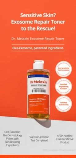 Dr.Melaxin Exosome Repair Toner, tonik naprawczy z egzomosomami, 300 ml