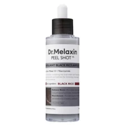 Dr.Melaxin Peel Shot Exfol Black Rice Ampoule, złuszczająca ampułka z ekstraktem z czarnego ryżu, 80 ml