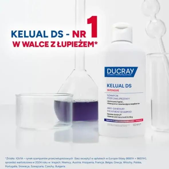 Ducray Kelual DS Intensive, szampon przeciwłupieżowy, 100 ml