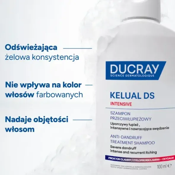 Ducray Kelual DS Intensive, szampon przeciwłupieżowy, 100 ml
