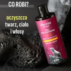 Duetus For Men, energetyzujący żel pod prysznic 3w1, 300 ml