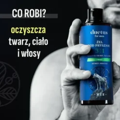 Duetus For Men, odżywczy żel pod prysznic 3w1, 300 ml