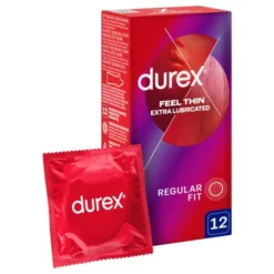 Durex Featherlite Elite, prezerwatywy ze środkiem nawilżającym, 12 szt.