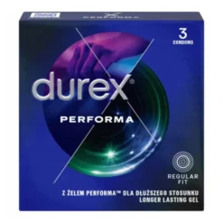 Durex Performa, prezerwatywy ze środkiem nawilżającym, 3 szt.