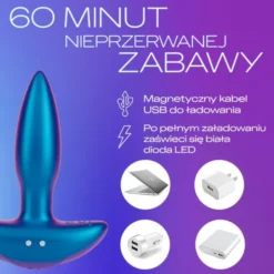 Durex Play Vibrating Butt, wibrująca zatyczka analna, 1 szt.