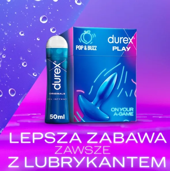 Durex Play Vibrating Butt, wibrująca zatyczka analna, 1 szt.