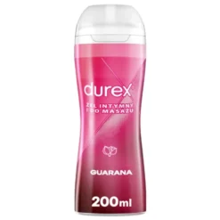 Durex Play 2w1 Massage Lube, stymulujący żel intymny i do masażu z pobudzającą guaraną, 200 ml