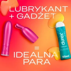 Durex Play 2w1 Vibe&Tease, wibrator i końcówka stymulująca, 1 zestaw