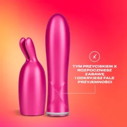 Durex Play 2w1 Vibe&Tease, wibrator i końcówka stymulująca, 1 zestaw